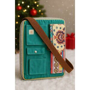 Boho Laptop Case by The House of Tara – Teal & Multicolor, Padded, Artistic Orga